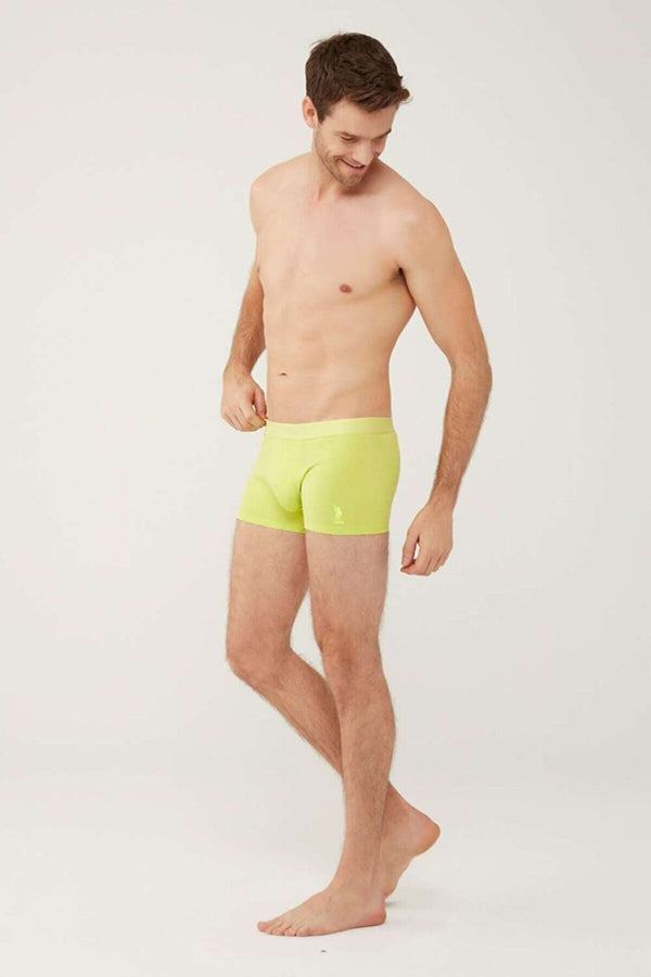 Men's Basic Neon Green Boxer
