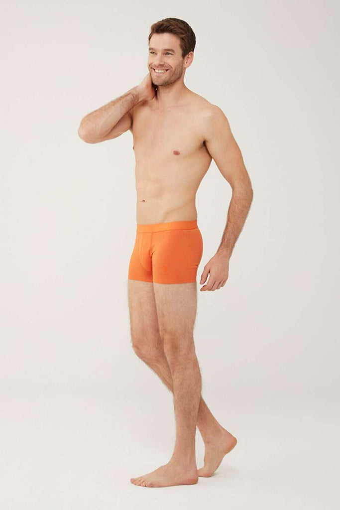 Men's Basic Orange Boxer