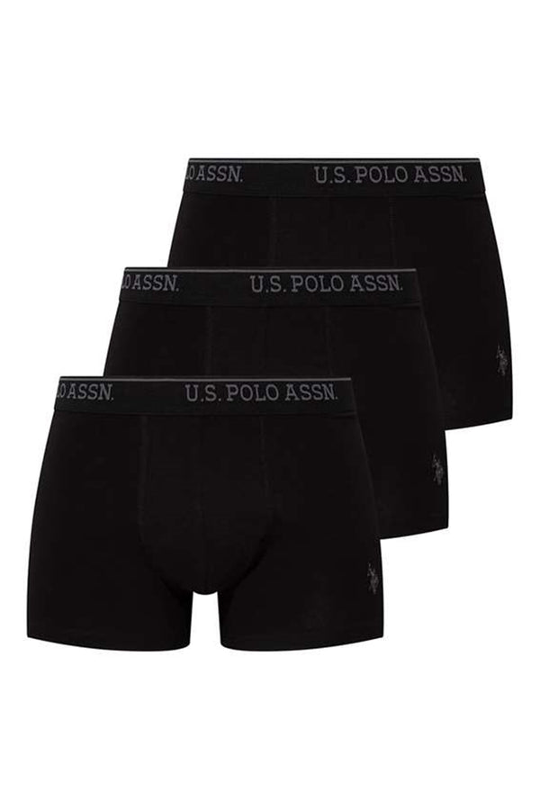 Men's Basic Black Boxer - 3 Pieces