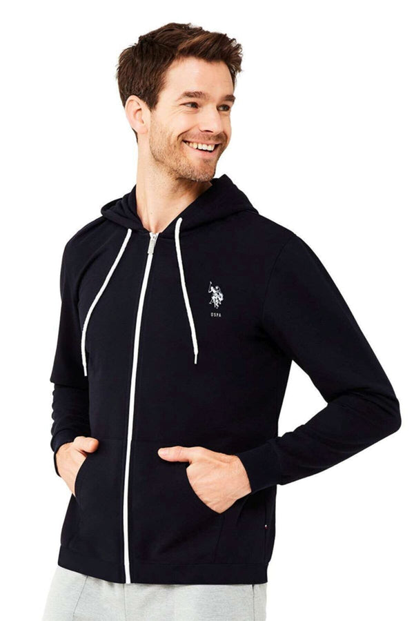 Men's Hooded Navy Blue Sweatshirt