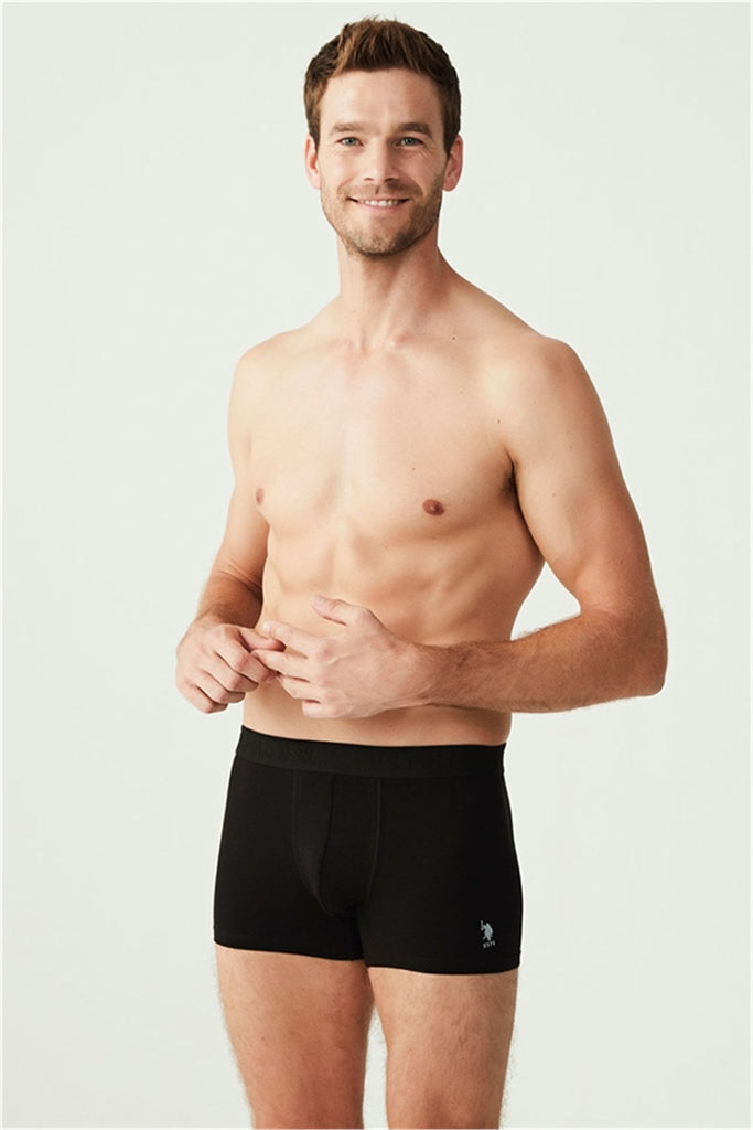 Men's Basic Black Boxer - 3 Pieces