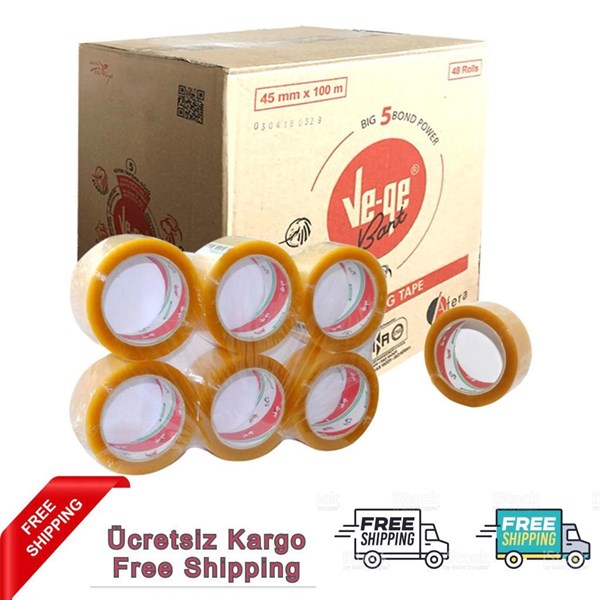 Transparent Packing Tape (48 Pieces - 45x100)