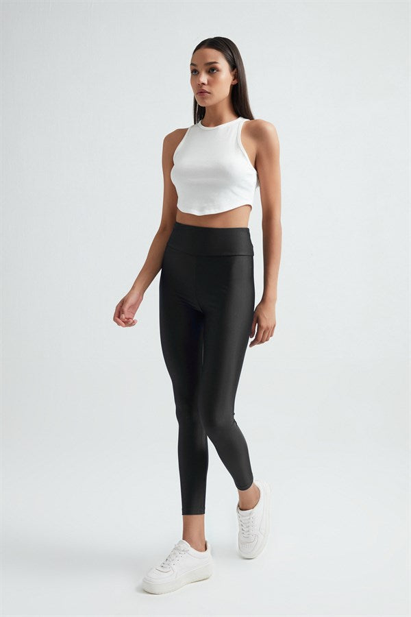 Women's Basic Shiny Leggings