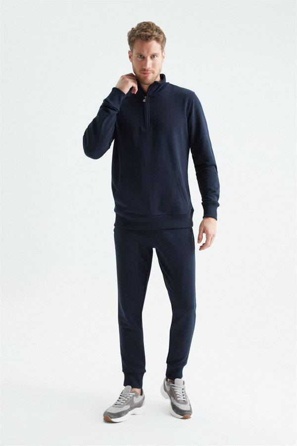 Men's Zip Collar Sweatshirt