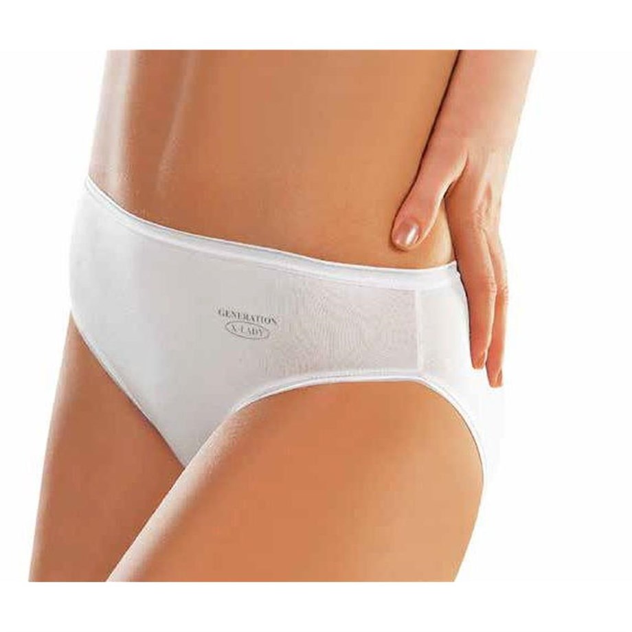 Women's White Combed Cotton Panty