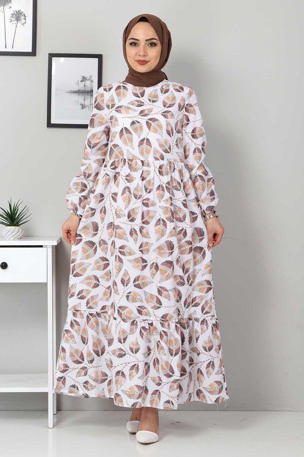 Women's Ginger Leaf Pattern Dress