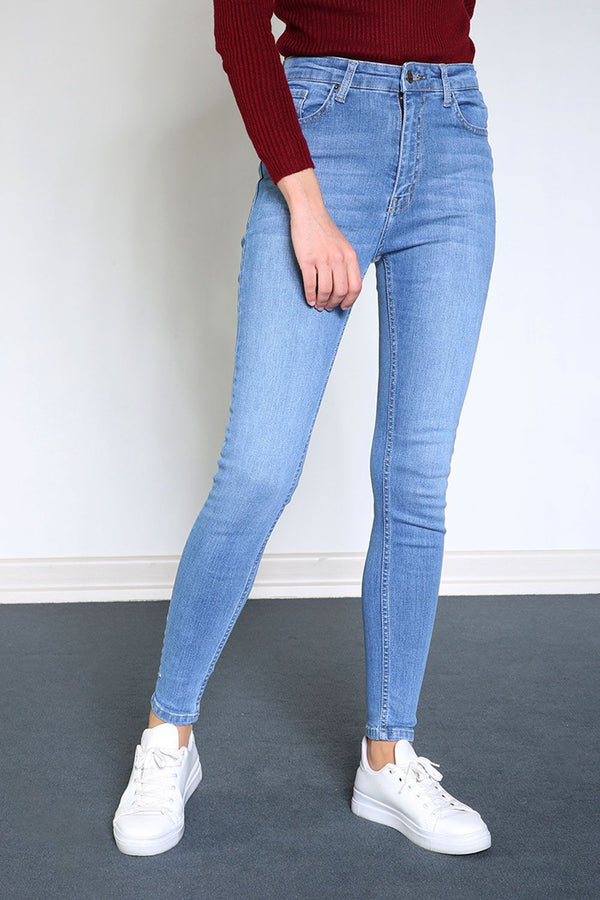 Women's Blue Skinny Pants