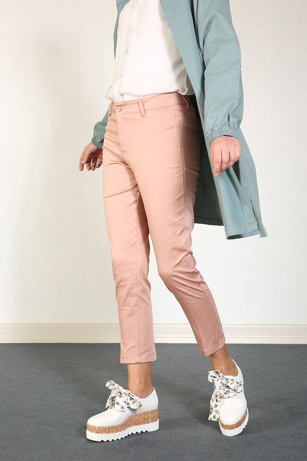 Women's Basic Powder Rose Pants