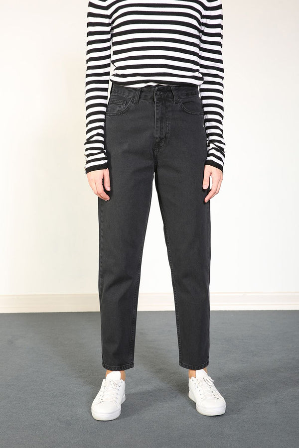 Women's Anthracite Mom Jeans