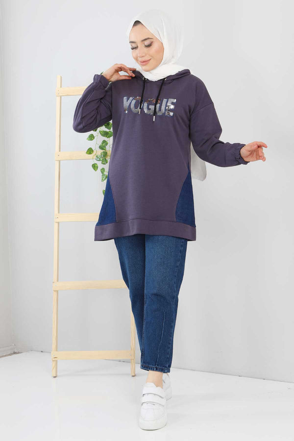 Women's Text Print Smoky Sweatshirt