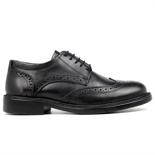 Men's Black Leather Classic Oxford Shoes