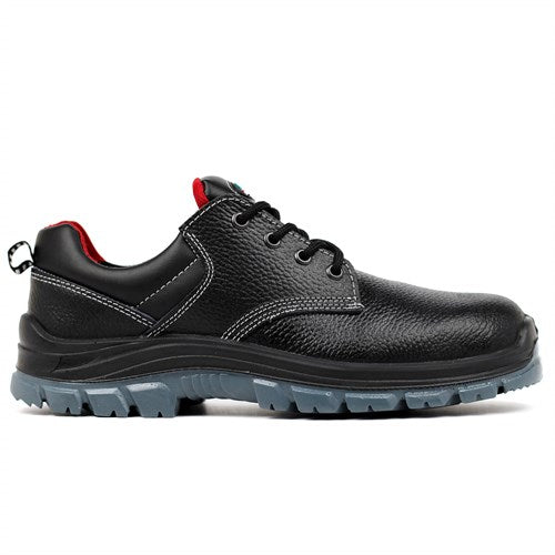 Men's Lace-up Black Work & Safety Shoes