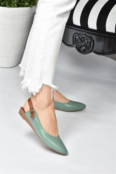 Women's Green Flat Shoes