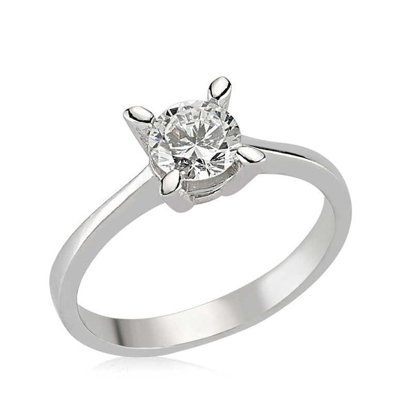 Women's Gemmed Silver Ring